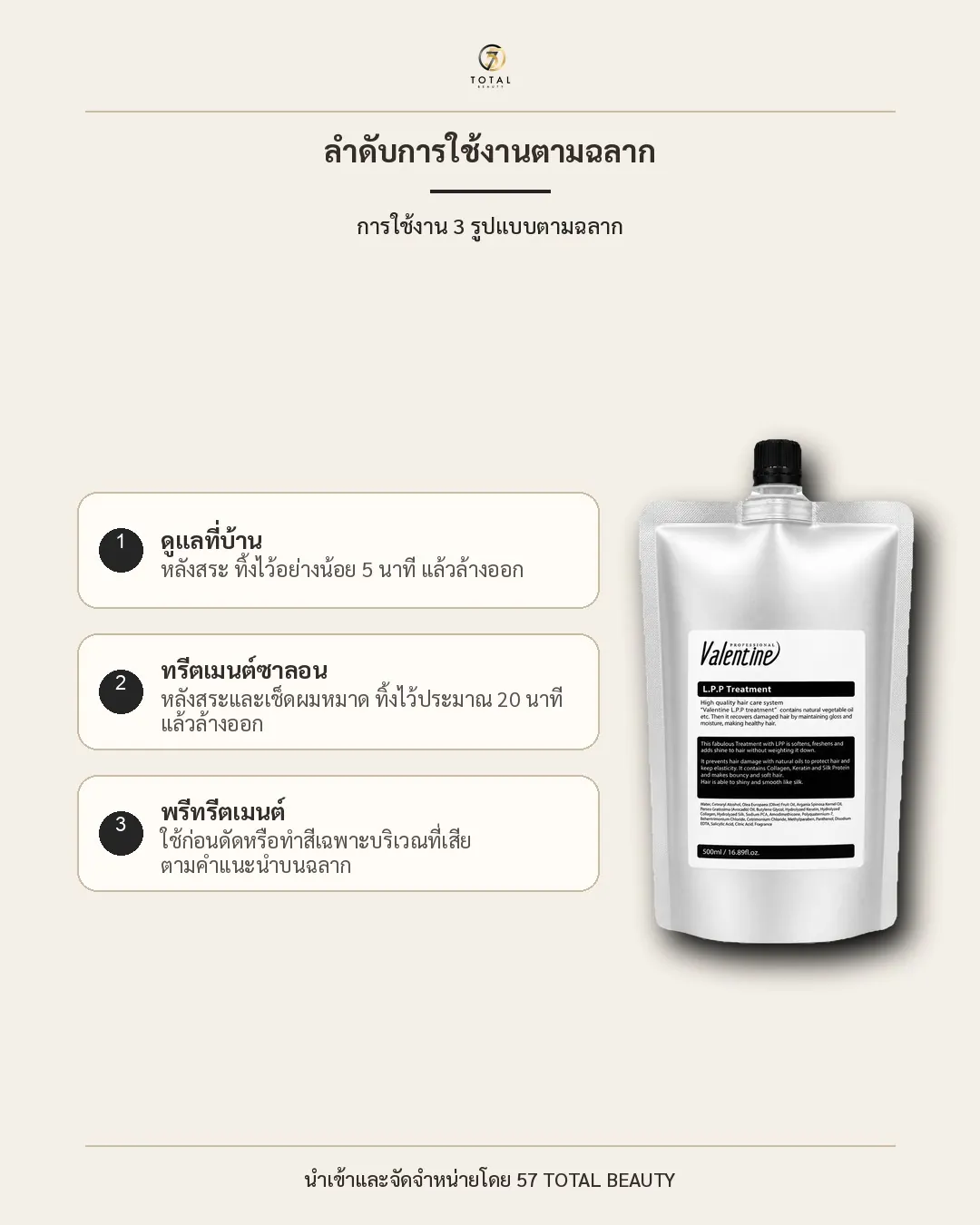 L.P.P Treatment การดูแลที่บ้าน ทรีตเมนต์ซาลอน และพรีทรีตเมนต์