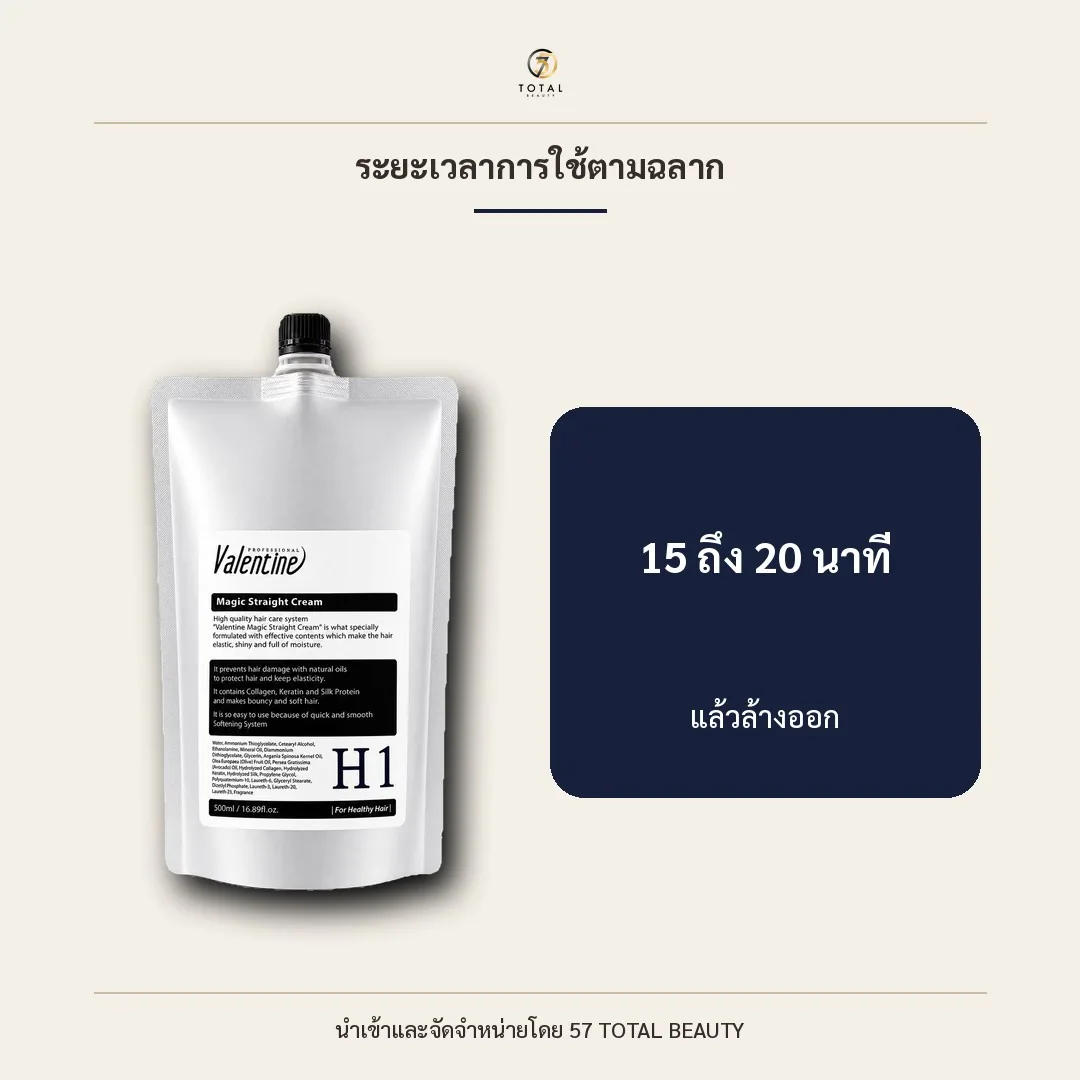 H1 · สำหรับผมสุขภาพดี ระยะเวลาการใช้ตามฉลาก